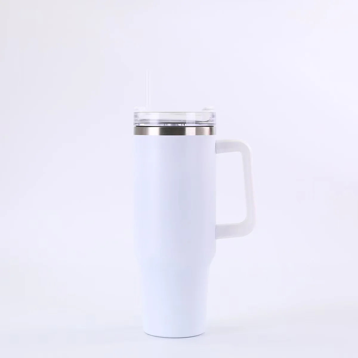 Thermobecher 1200ml mit Griff & Strohhalm – 24h Isoliert, Edelstahl, Reise & Büro | Geschenk
