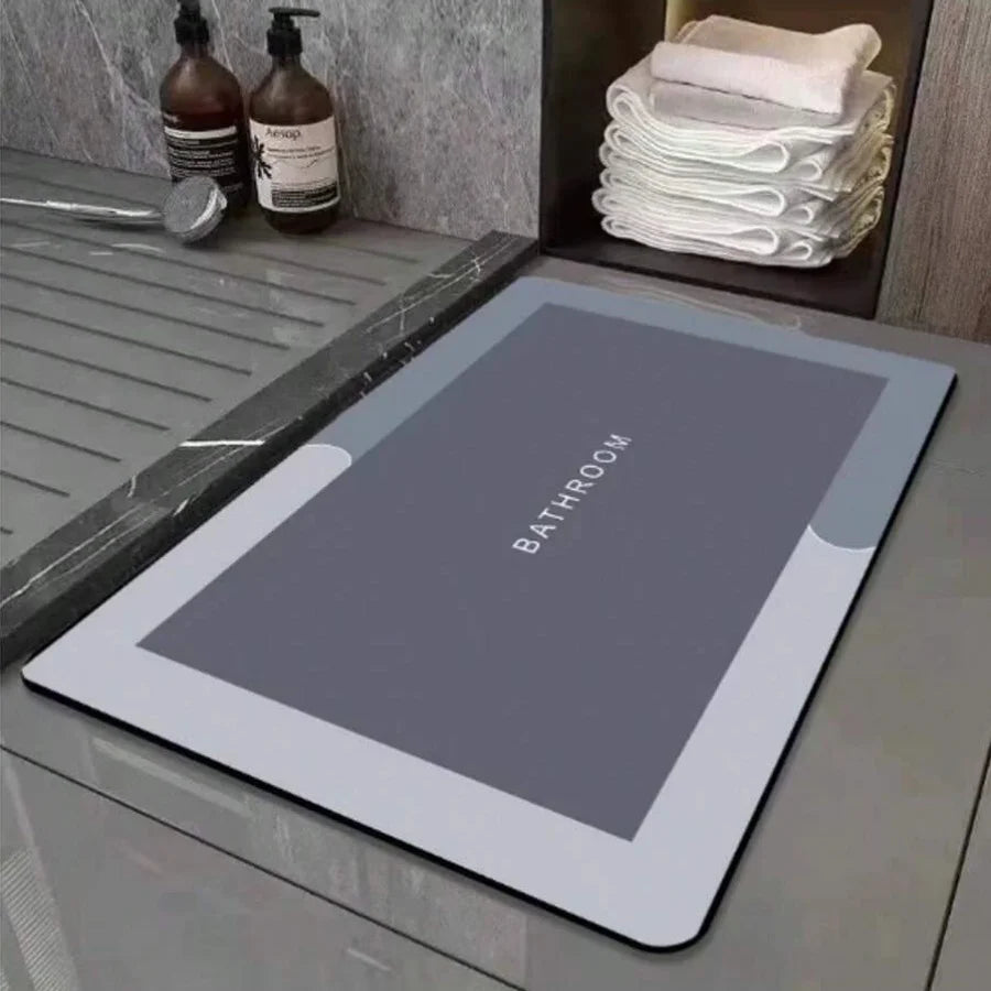 Diatomaceous Earth Bath Mat – Absorbent, Non-Slip & Quick Drying | 2 Shapes, 2 Sizes