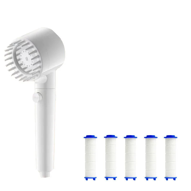 Duschkopf mit 3 Einstellungen – Druckerhöhend, Massagefunktion & Filter | ABS