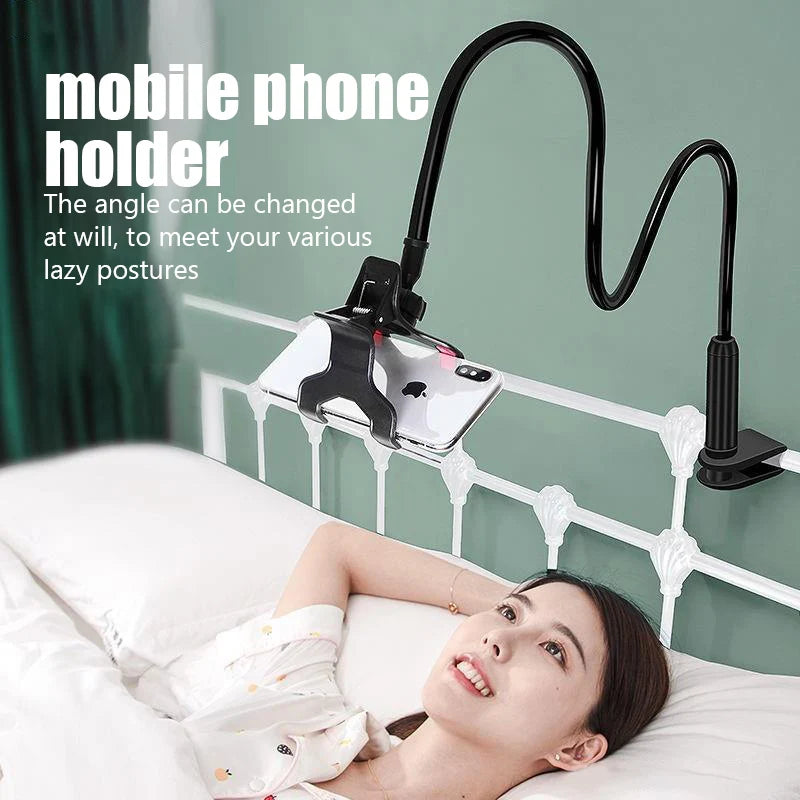 Flexible Universal Phone Holder – Adjustable Clip for Bed, Desk & Headrest | 3 Colors