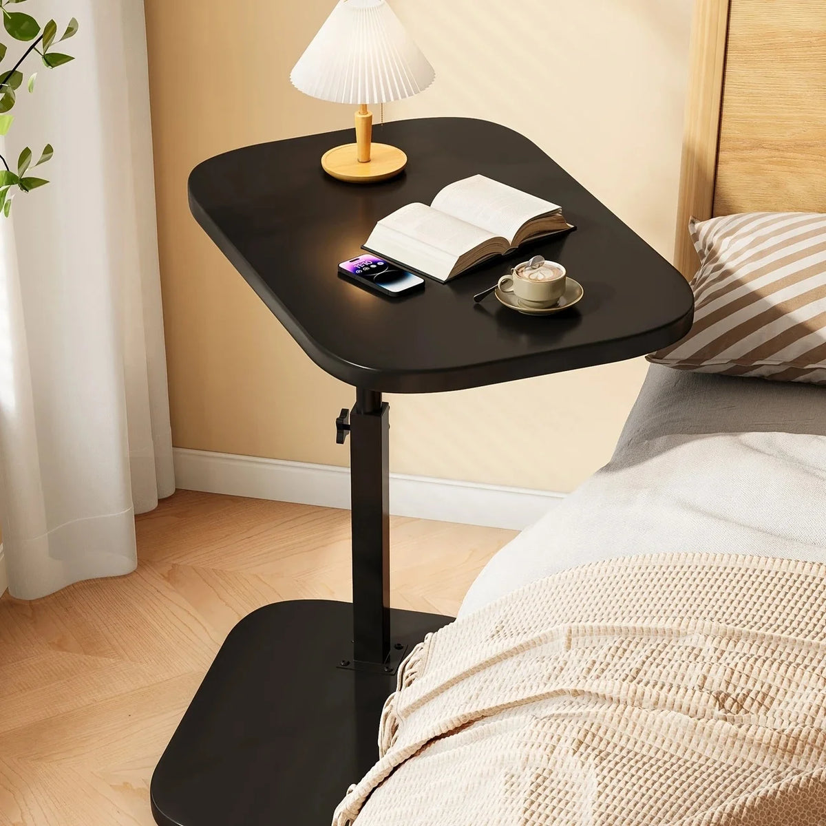 Foldable and Height-Adjustable Side Table – Laptop Desk for Sofa, Bed & Home Office