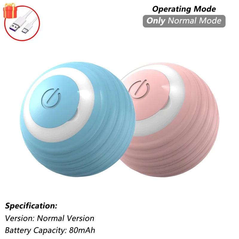 Interactive Rolling Ball for Cats & Dogs – Automatic, Rechargeable, Smart | 23 Variants