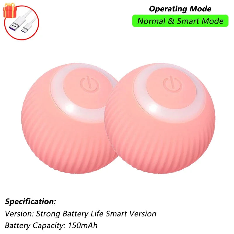 Interactive Rolling Ball for Cats & Dogs – Automatic, Rechargeable, Smart | 23 Variants