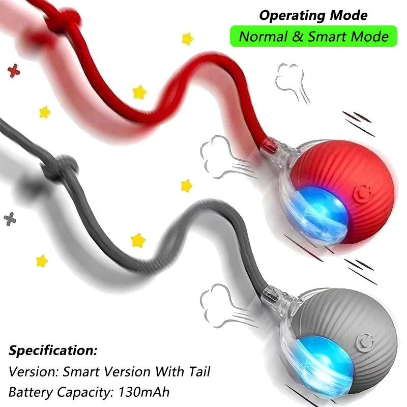Interactive Rolling Ball for Cats & Dogs – Automatic, Rechargeable, Smart | 23 Variants
