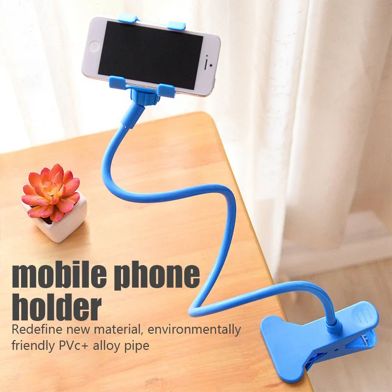 Flexible Universal Phone Holder – Adjustable Clip for Bed, Desk & Headrest | 3 Colors