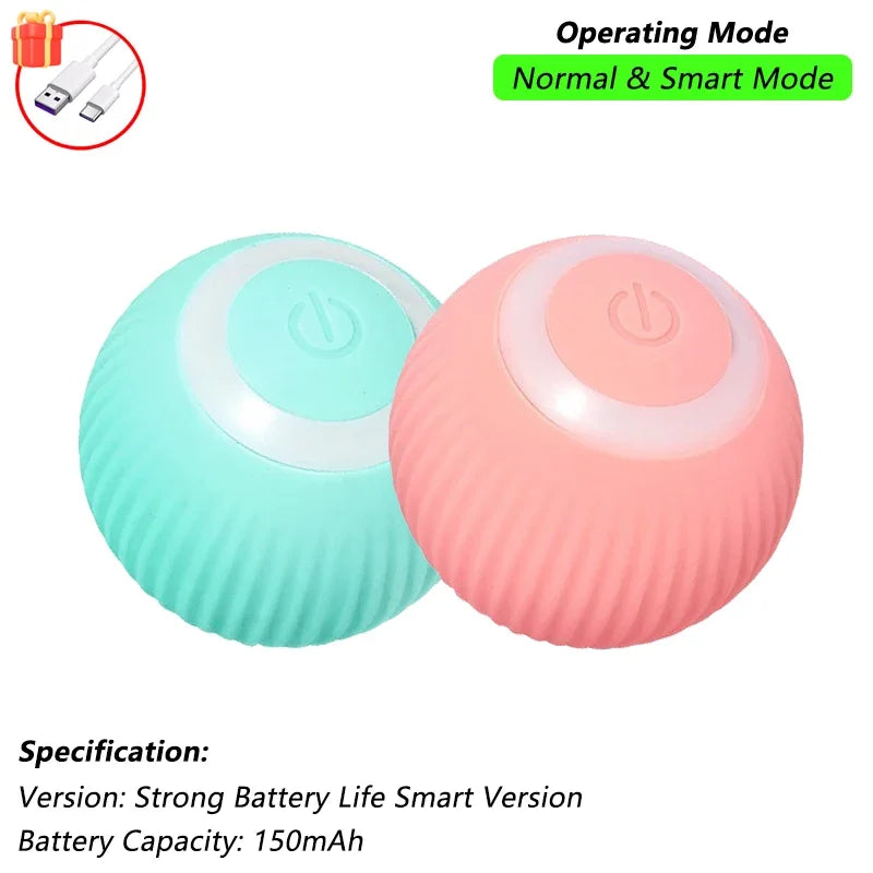 Interactive Rolling Ball for Cats & Dogs – Automatic, Rechargeable, Smart | 23 Variants