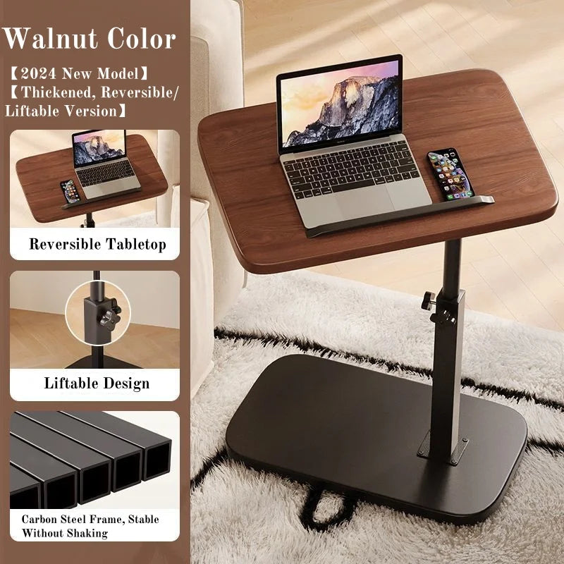 Foldable and Height-Adjustable Side Table – Laptop Desk for Sofa, Bed & Home Office