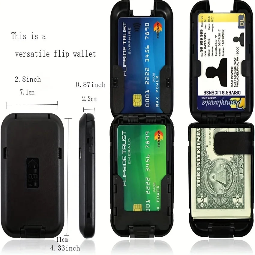 RFID Protection Wallet Men - Ultra-Thin Aluminum Card Holder, Minimalist