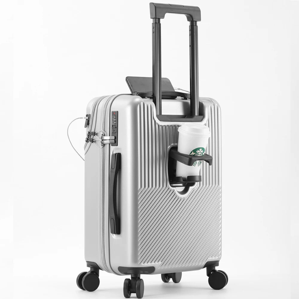 Suitcases with cup holders – various sizes – also as carry-on luggage