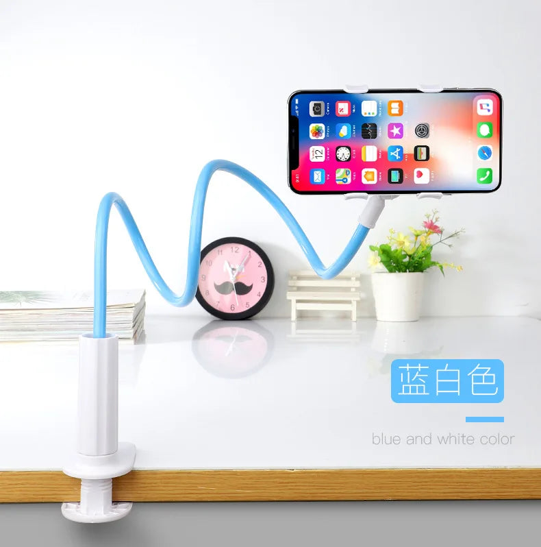 Flexible Universal Phone Holder – Adjustable Clip for Bed, Desk & Headrest | 3 Colors
