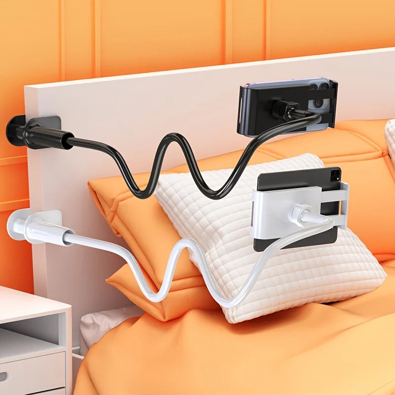 Tablet & Phone Holder with Long Arm – 360° Rotatable, for Bed, Desk & Headboard