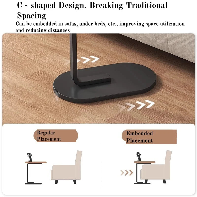 Foldable and Height-Adjustable Side Table – Laptop Desk for Sofa, Bed & Home Office