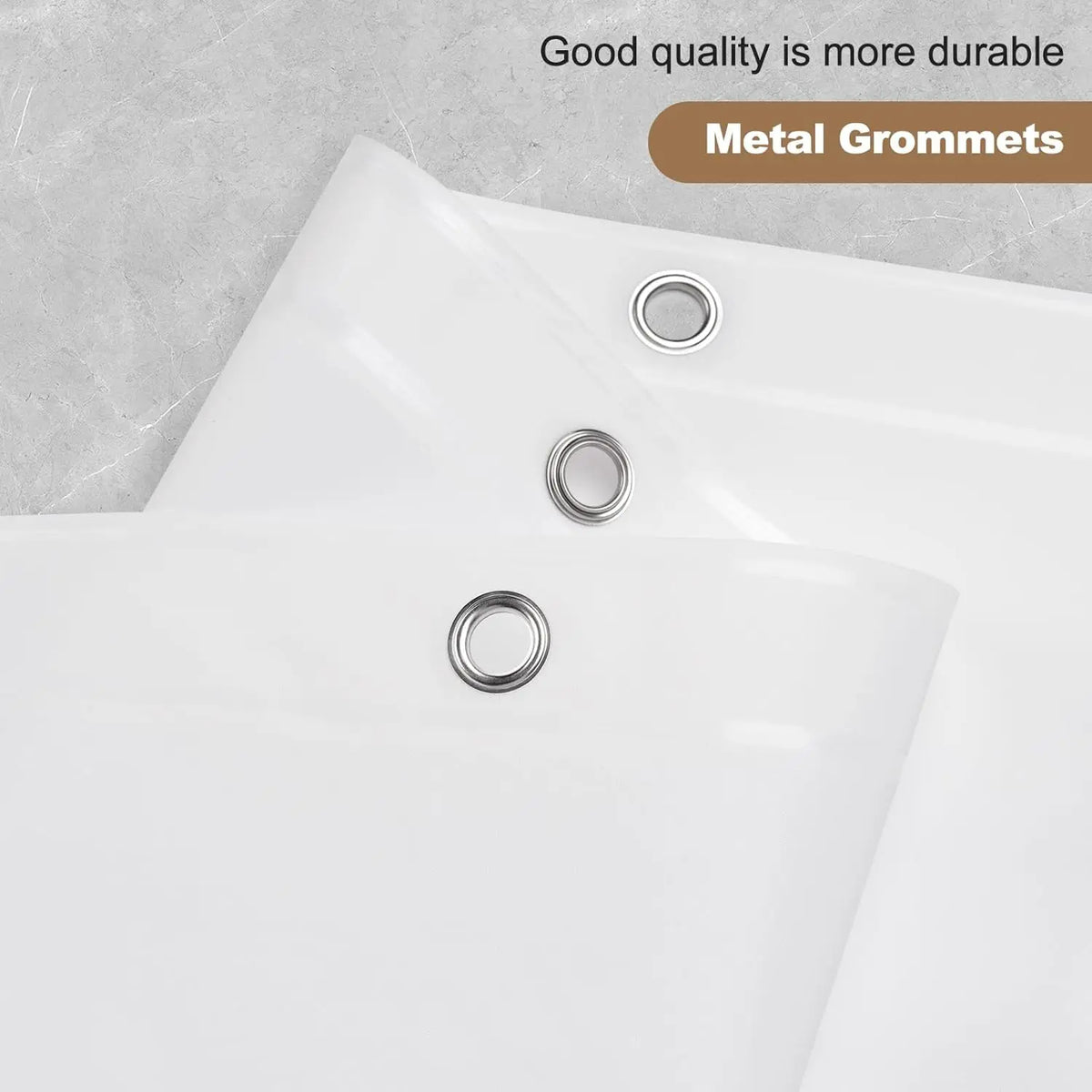 PEVA Duschvorhang Premium – Wasserdicht, Blickdicht, Seidiges Gefühl | 8 Farben & 5 Größen
