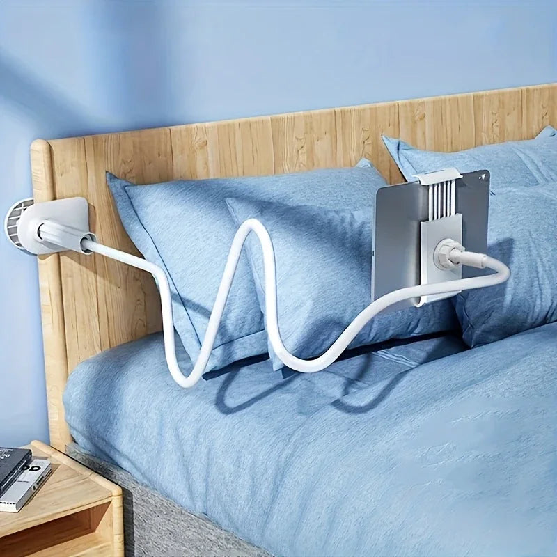 Tablet & Phone Holder with Long Arm – 360° Rotatable, for Bed, Desk & Headboard