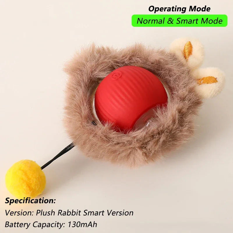 Interactive Rolling Ball for Cats & Dogs – Automatic, Rechargeable, Smart | 23 Variants