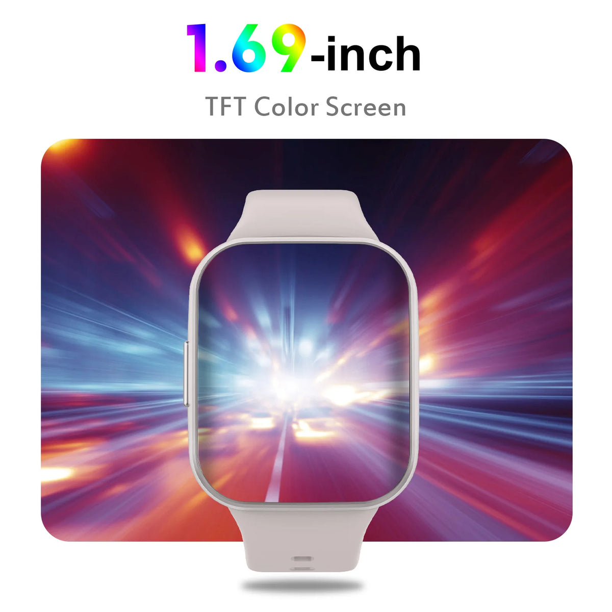 Smartwatch Fitness Tracker für Damen & Herren – 1,69" Touch Display, Schrittzähler & Schlafmonitor