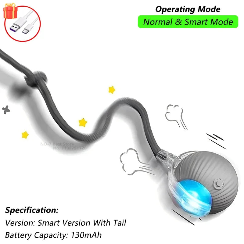 Interactive Rolling Ball for Cats & Dogs – Automatic, Rechargeable, Smart | 23 Variants