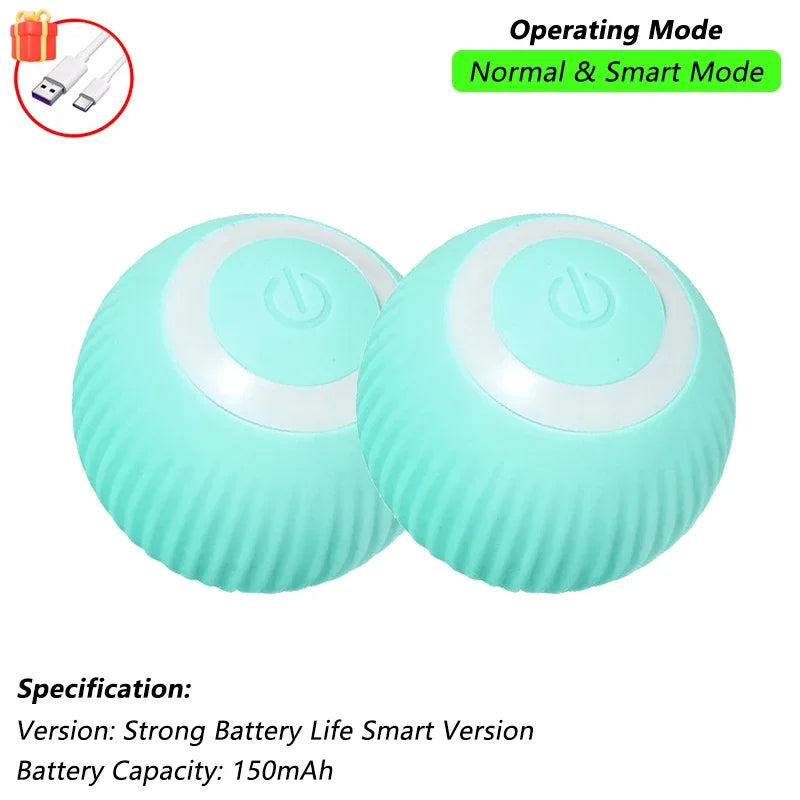 Interactive Rolling Ball for Cats & Dogs – Automatic, Rechargeable, Smart | 23 Variants