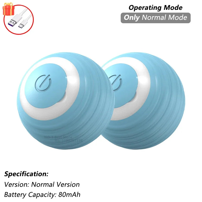 Interactive Rolling Ball for Cats & Dogs – Automatic, Rechargeable, Smart | 23 Variants