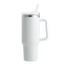 Edelstahl Trinkflasche 1200ml – Vakuumisoliert, Auslaufsicher mit Strohhalm-Deckel