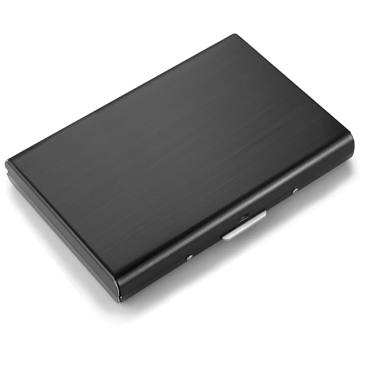HOMEFISH RFID Blocking Business Card Holder Stainless Steel - Slim Metal ID Card Case with 6 Slots