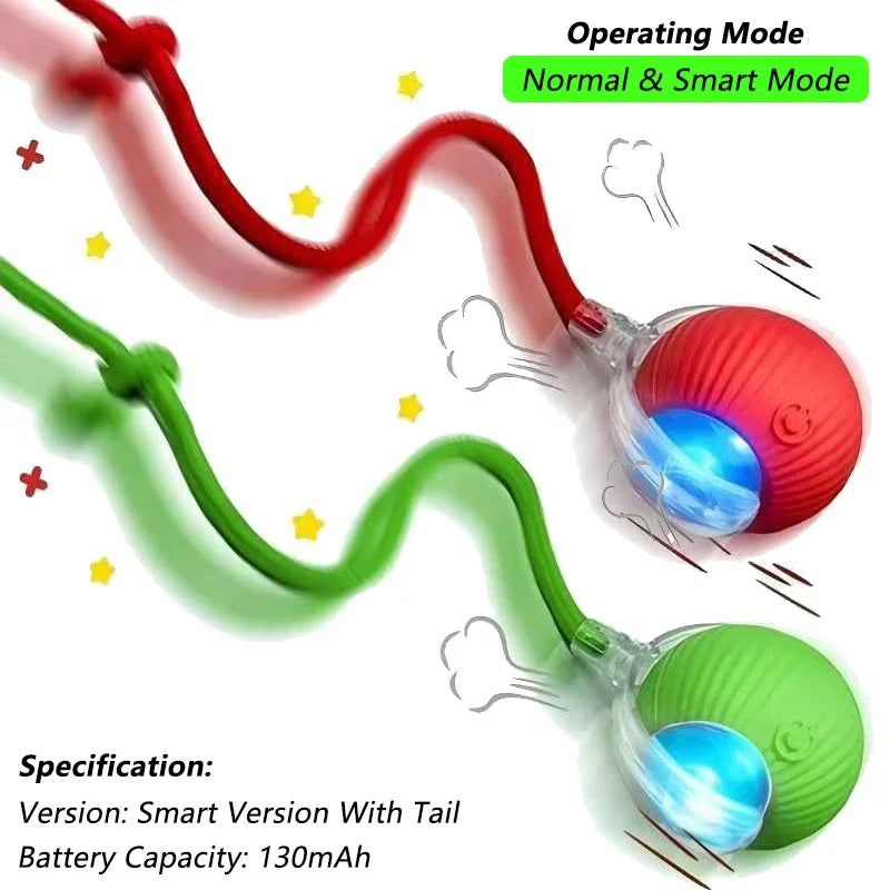 Interactive Rolling Ball for Cats & Dogs – Automatic, Rechargeable, Smart | 23 Variants
