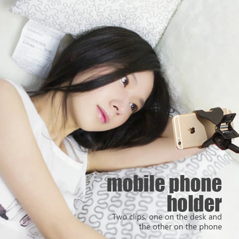 Flexible Universal Phone Holder – Adjustable Clip for Bed, Desk & Headrest | 3 Colors