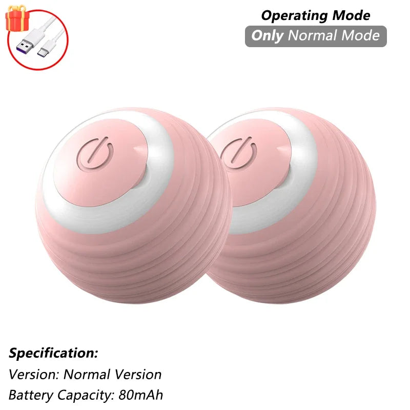 Interactive Rolling Ball for Cats & Dogs – Automatic, Rechargeable, Smart | 23 Variants