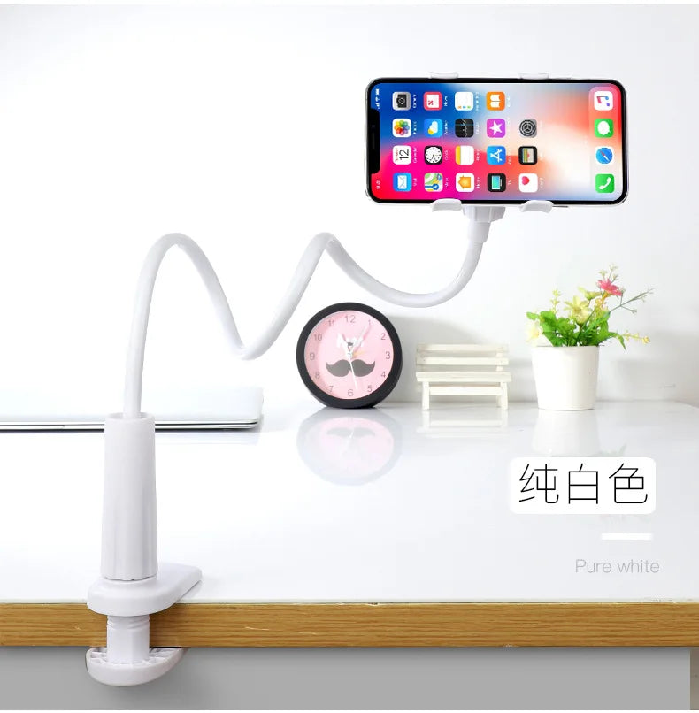 Flexible Universal Phone Holder – Adjustable Clip for Bed, Desk & Headrest | 3 Colors