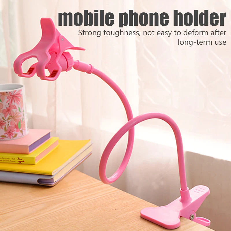 Flexible Universal Phone Holder – Adjustable Clip for Bed, Desk & Headrest | 3 Colors