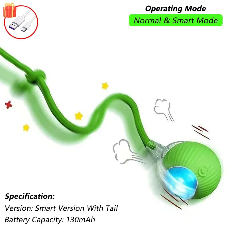 Interactive Rolling Ball for Cats & Dogs – Automatic, Rechargeable, Smart | 23 Variants