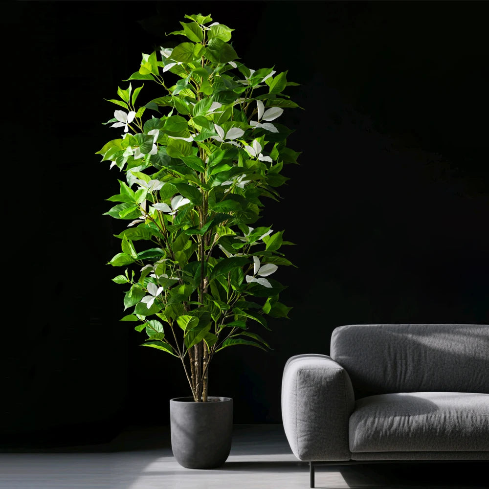 Blühender Kunstbaum 82–144cm – Magnolien-Stil, 3 Farben, für Innen & Außen | Hochzeit & Deko