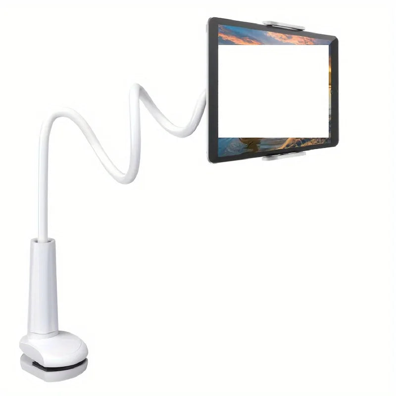 Tablet & Phone Holder with Long Arm – 360° Rotatable, for Bed, Desk & Headboard