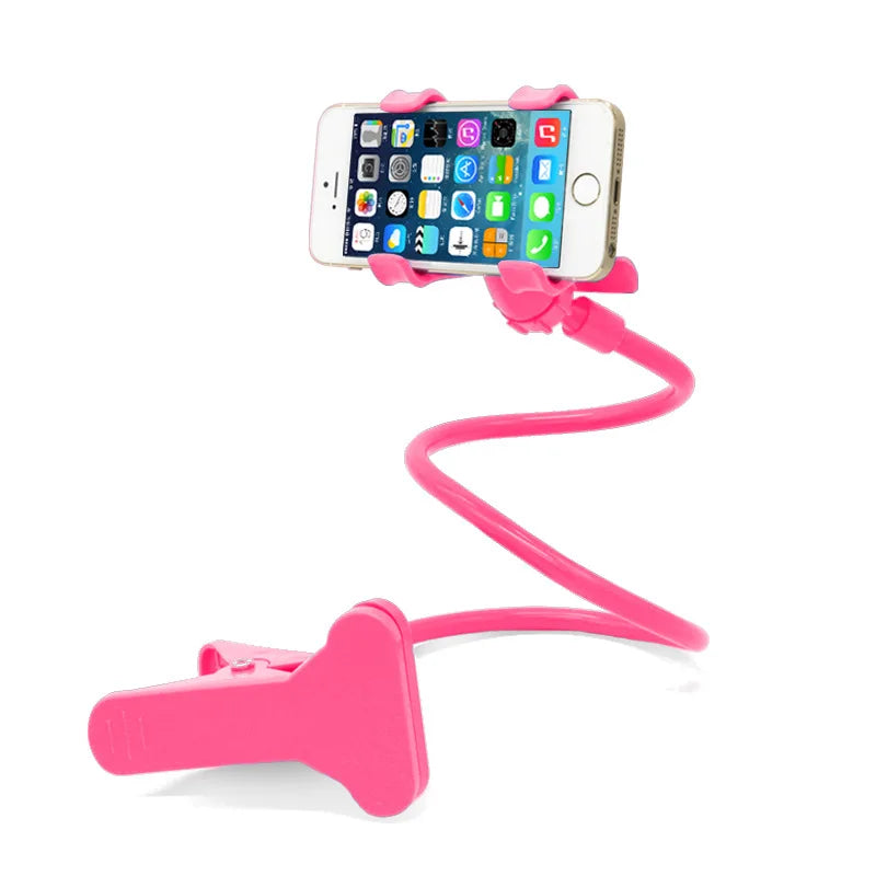 Mobile Phone Holder with 70cm Flexible Arm – 360° Clip, for Bed, Desk & Sofa | 7 Colors