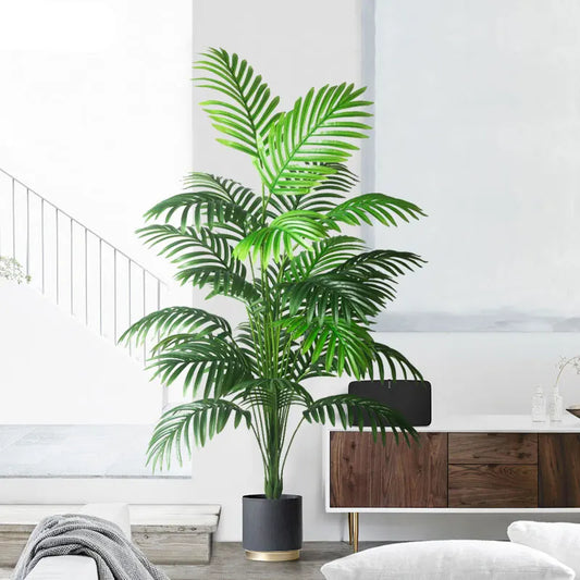 Künstliche Palme 68–113cm – Tropische Kunstpflanze für Innen & Außen | 9 Varianten